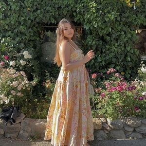 Free People Park Slope Floral Maxi Dress